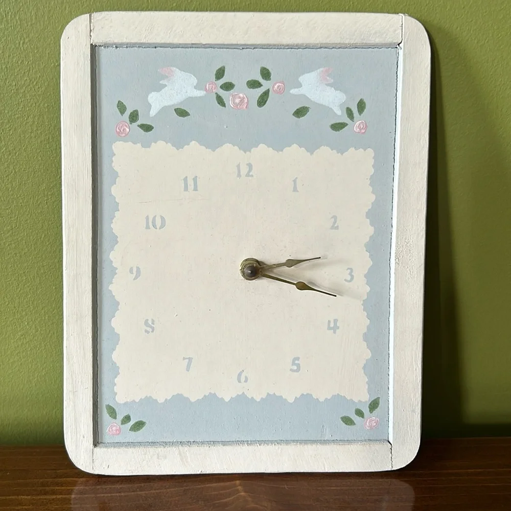Hand painted Chalkboard Clock